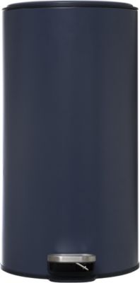 Poubelle de cuisine 30 l à pédale ronde Delta métallique coloris bleu pétrole Ø31,5 x H.62 cm ,5Five