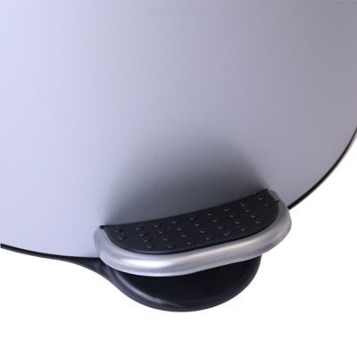 Poubelle de cuisine 30L Frandis en métal coloris gris ouverture à pédale Ø.29,5 x H.64,5 cm