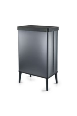 Poubelle de cuisine à couvercle basculant push bleu 54 L Keter Verto