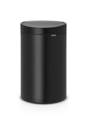 Poubelle de cuisine à ouverture automatique Brabantia Touch Bin noir