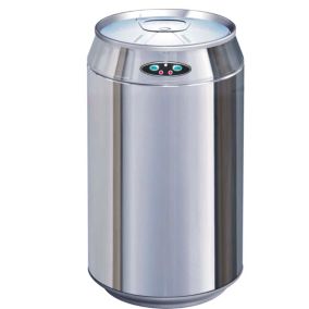 Poubelle de cuisine à ouverture automatique Kitchen Move Canette inox 30 L