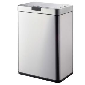 Poubelle de cuisine à ouverture automatique Kitchen Move Daytona inox 60 L