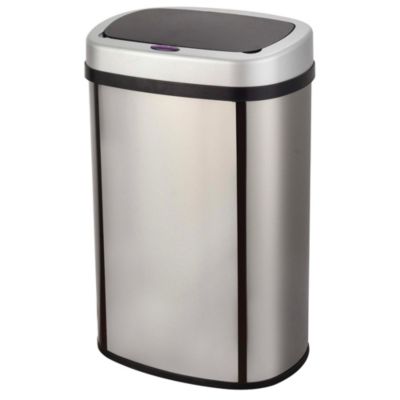 Poubelle de cuisine à ouverture automatique Kitchen Move Majestic argent 58 L