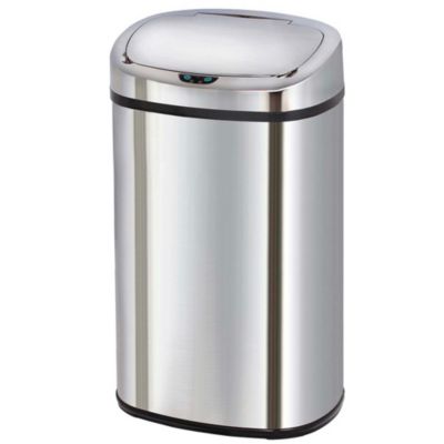 Poubelle de cuisine à ouverture automatique Kitchen Move Majestic inox 58 L
