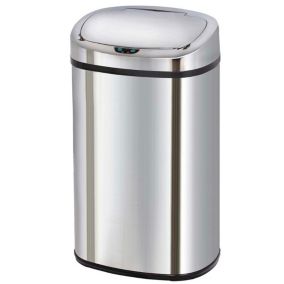 Poubelle de cuisine à ouverture automatique Kitchen Move Majestic inox 58 L