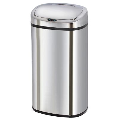 Poubelle de cuisine à ouverture automatique Kitchen Move Majestic inox 68 L