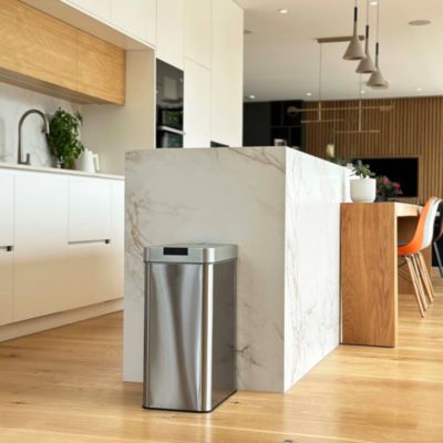 Poubelle de cuisine à ouverture automatique Kitchen Move Silverlake inox 60 L