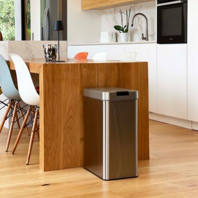 Poubelle de cuisine à ouverture automatique Kitchen Move Silverlake inox 60 L