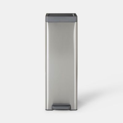 Poubelle de cuisine à pédale 30 L Kora GoodHome H. 70,5 cm inox