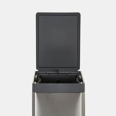 Poubelle de cuisine à pédale 30 L Kora GoodHome H. 70,5 cm inox
