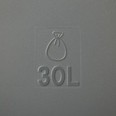 Poubelle de cuisine à pédale 30 L Kora GoodHome H. 70,5 cm inox