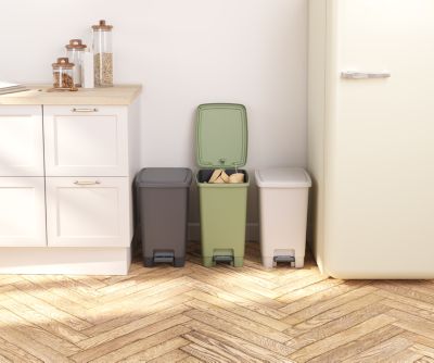 Poubelle de cuisine à pédale Bucket Sundis coloris anthracite 30 L