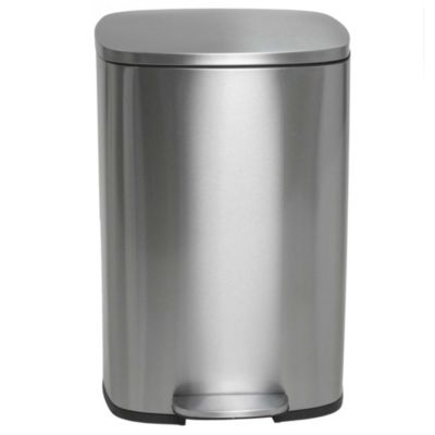 Poubelle de cuisine à pédale Kitchen Move Admiral inox 50 L
