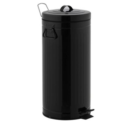 Poubelle de cuisine à pédale Kitchen Move Brooklyn noir 30 L