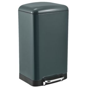 Poubelle de cuisine à pédale Kitchen Move Greenwich gris 40 L