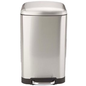 Poubelle de cuisine à pédale Kitchen Move Greenwich inox 30 L