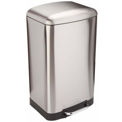 Poubelle de cuisine à pédale Kitchen Move Greenwich inox 40 L