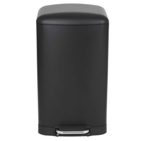 Poubelle de cuisine à pédale Kitchen Move Greenwich noir 40 L
