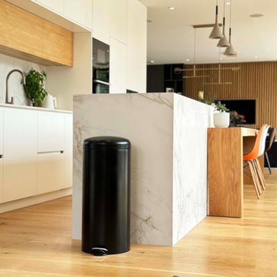 Poubelle de cuisine à pédale Kitchen Move Urban noir 30 L