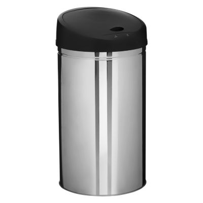 Poubelle de cuisine détecteur infrarouge 5Five en acier inoxydable coloris argent