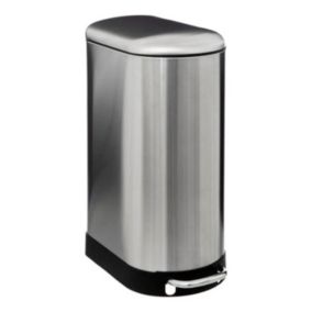 Poubelle de Cuisine Fine "Ariane" 30L Argent