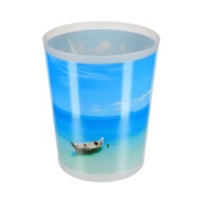 Poubelle de salle de bain 5L déco Coconut Island