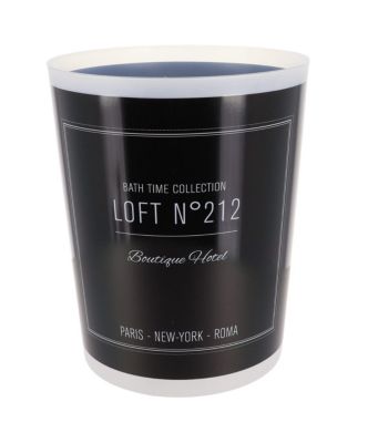 Poubelle de salle de bain 5L déco Néo rétro Noir