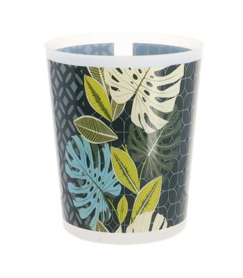 Poubelle de salle de bain 5L déco Vent d'exotisme