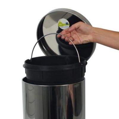 Poubelle de salle de bain Mala KELA - 12 L - Inox mat