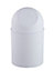 Poubelle de salle de bains ronde 1 litre Glomma en polypropylène coloris blanc Ø13,5 x H.22,5 cm