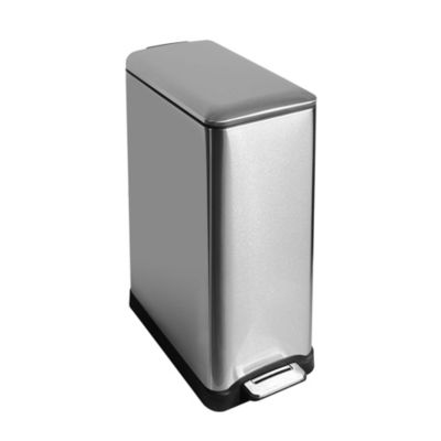 Poubelle de tri 2 compartiments Kitchen Move Edge inox 50 L