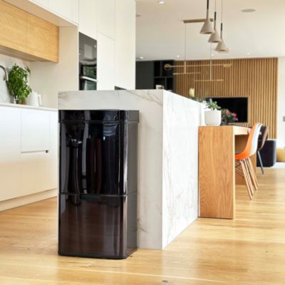Poubelle de tri 2 compartiments Kitchen Move Narvik noir 75 L