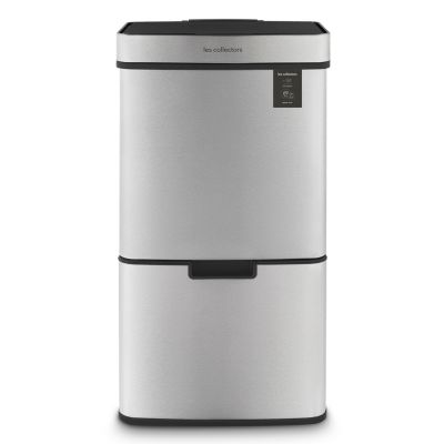 Poubelle de tri à capteur 69L, inox edition - 1012