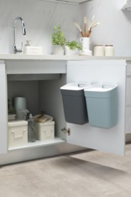 Poubelle de tri Curver Ready to collect bleu 10 L