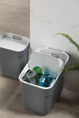 Poubelle de tri Curver Ready to collect gris 20 L