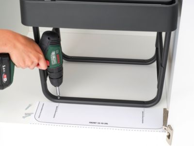 Poubelle de tri encastrable 3 bacs Brabantia Sort & Go vert clair