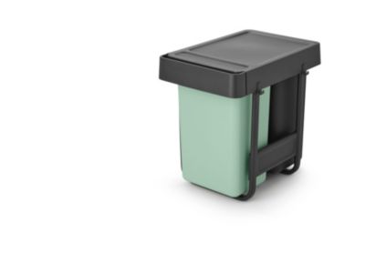 Poubelle de tri encastrable Brabantia Sort & Go 2 x 15 L vert clair