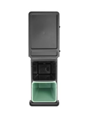 Poubelle de tri encastrable Brabantia Sort & Go 2 x 30 L vert clair