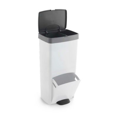 Poubelle de tri Kitchen Move Picea blanc 70 L
