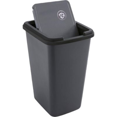 Poubelle de tri noire Sundis Green bin 50 L