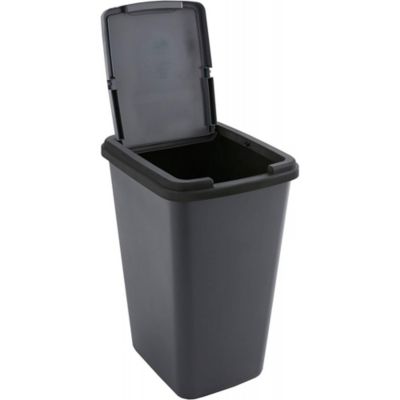 Poubelle de tri noire Sundis Green bin 50 L