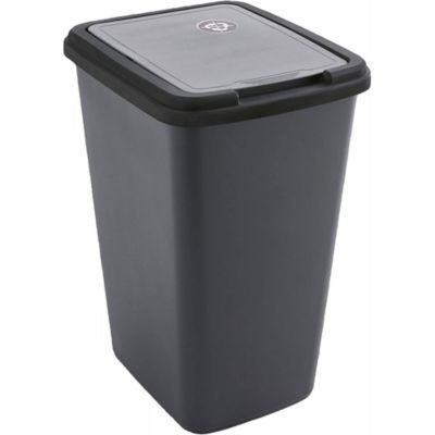 Poubelle de tri noire Sundis Green bin 50 L