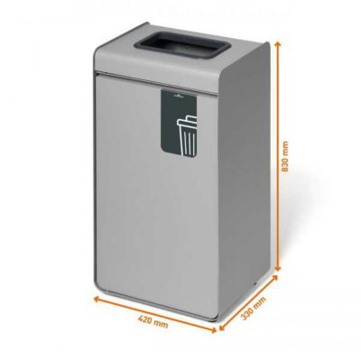 Poubelle de tri pour Déchets non Recyclables 55 litres | Castorama