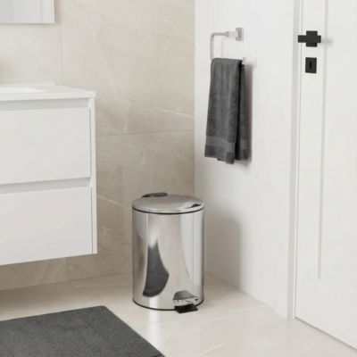 Poubelle Koros 3L métal brill GoodHome