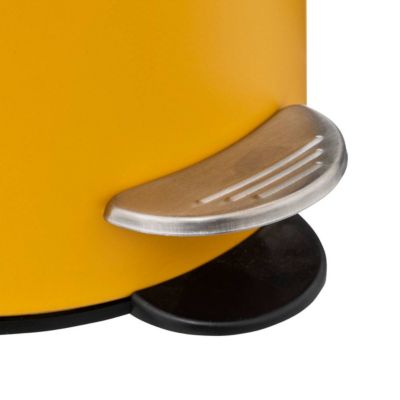 Poubelle métal Soft Close 3L Jaune Colorama - 5Five