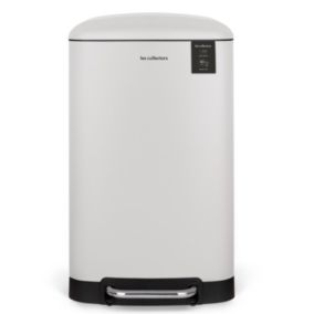 Poubelle à pédale 30L, white edition - 828