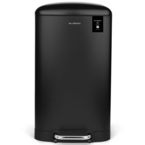 Poubelle à pédale 40L, black edition - 867