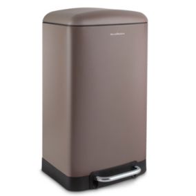 Poubelle à pédale 40L, taupe edition - 883