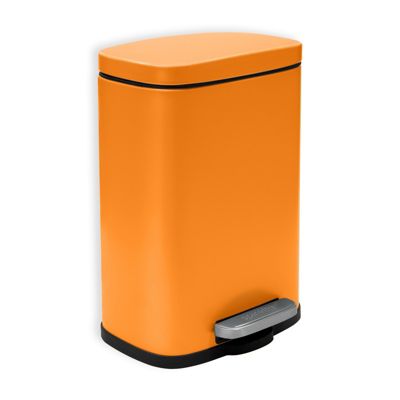 Poubelle à  pédale Acier AKIRA 5L Orange mat Spirella