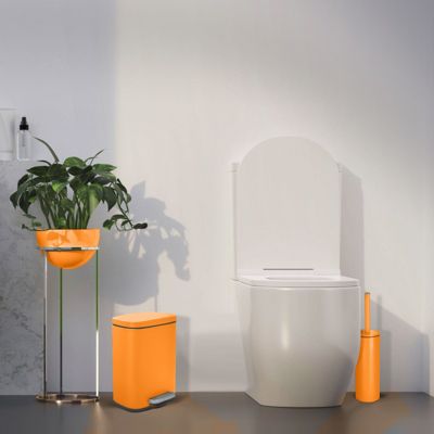 Poubelle à  pédale Acier AKIRA 5L Orange mat Spirella